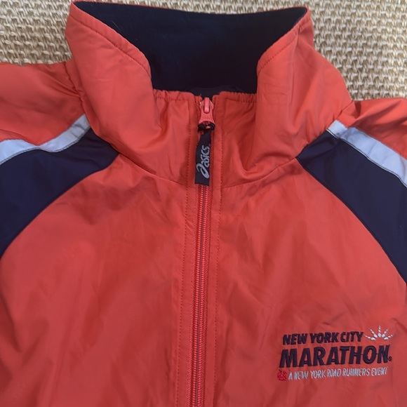 vintage Y2K ASICS New York City marathon jacket M - Picture 3 of 8